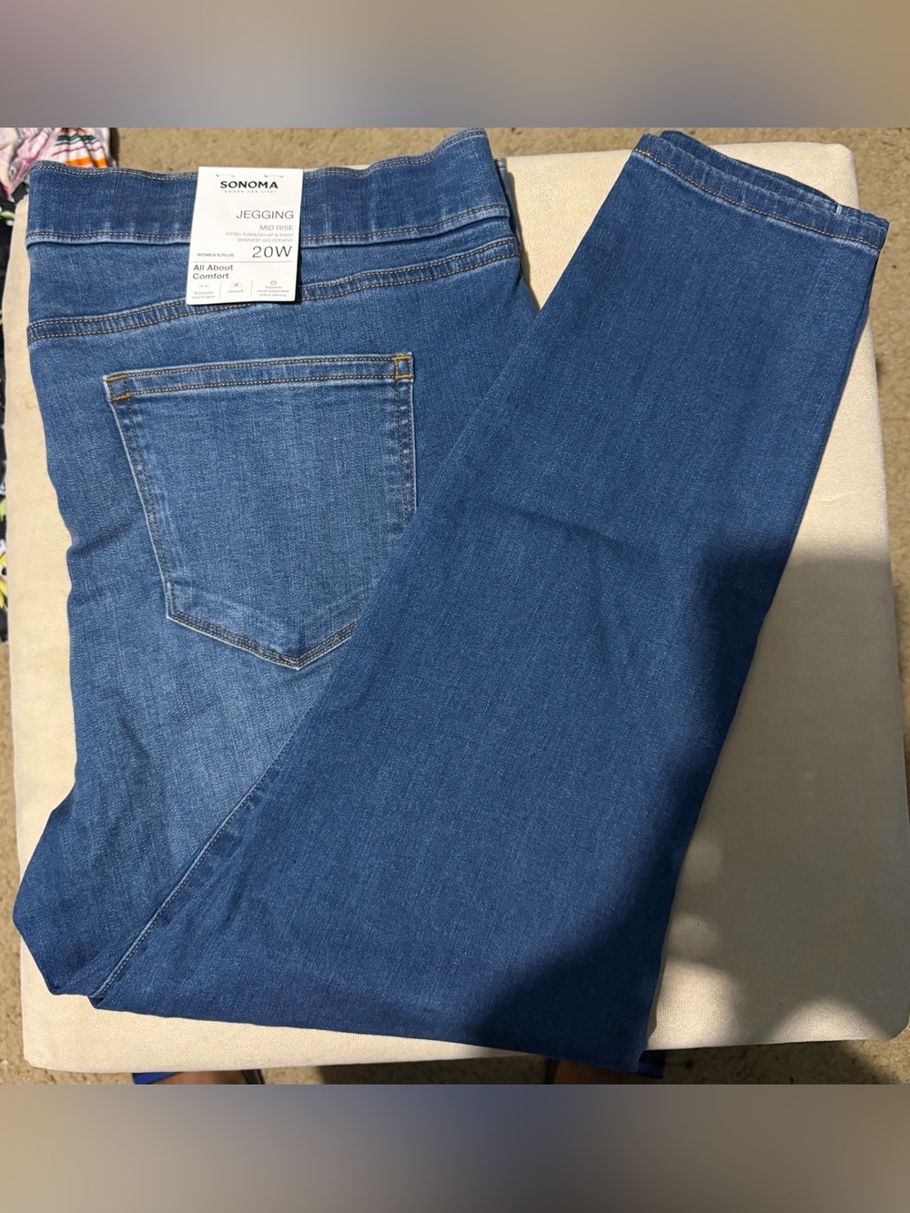 Sonoma Denim Jeggings in Medium Blue Wash